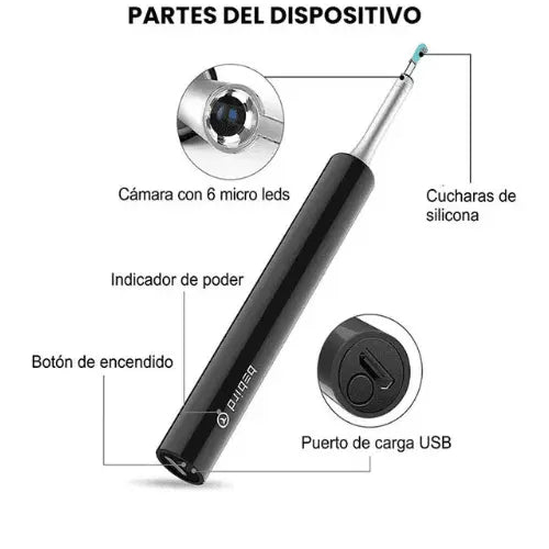 Explora y Limpia con Precisión: Limpiador de Oídos con Cámara HD