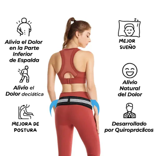 Cinturón Lumbar Ortopédico – Soporte y Alivio para la Espalda Baja y Ciática