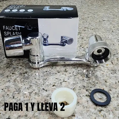 Extensor de Grifo Universal – Giro 1080° para Mayor Comodidad y Limpieza(PAGA 1 Y LLEVA 2)