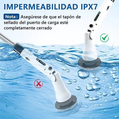 Cepillo de Limpieza Giratorio 9 en 1 – Limpia Más Rápido, Sin Esfuerzo y en Todas Partes