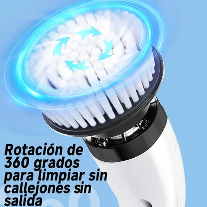 Cepillo de Limpieza Giratorio 9 en 1 – Limpia Más Rápido, Sin Esfuerzo y en Todas Partes