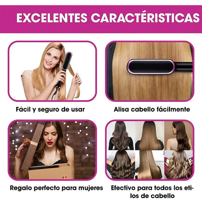 Cepillo Alisador de Pelo – Suavidad Donde Quieras