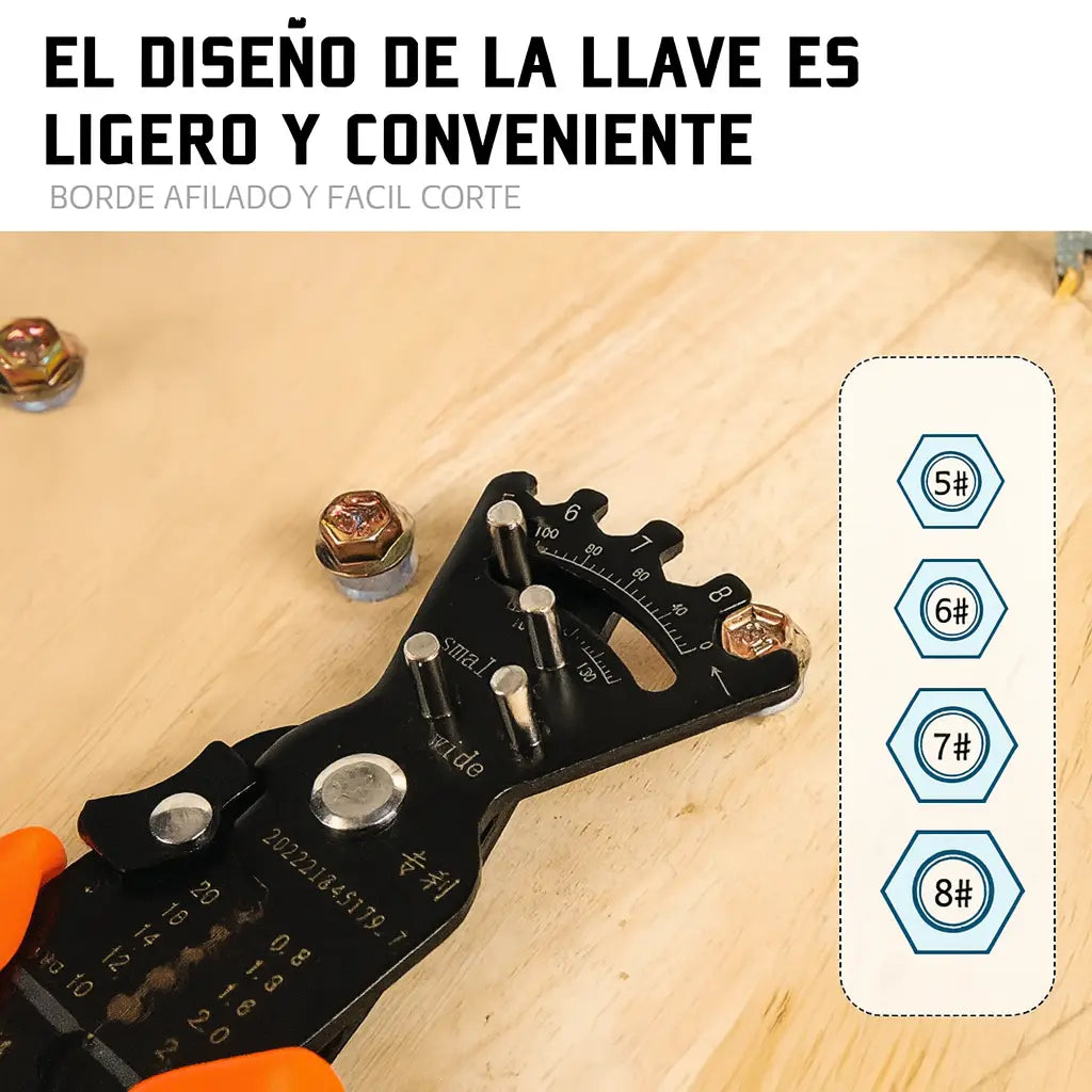 Alicate Pelador de Cables 5 en 1 – Precisión y Multifuncionalidad en tus manos