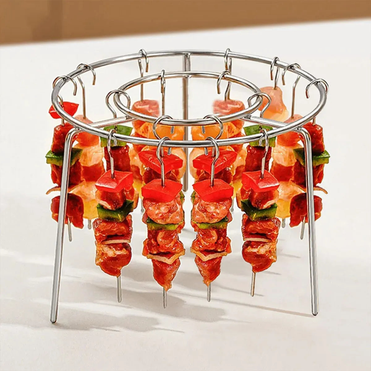 Parrilla para Air Fryer – 36 Ganchos de Acero Inoxidable