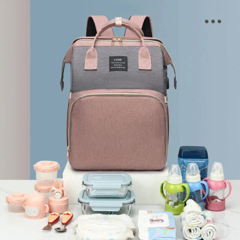 👶Mochila Mami Pro 3 en 1 - Se convierte en cuna para tu bebé